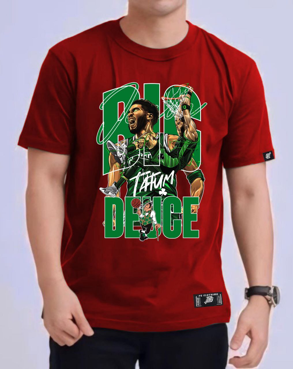 NBA JASON TATUM BIG DEUCE VERSION 2 ROUND NECK REGULAR FIT PREMIUM DESIGN