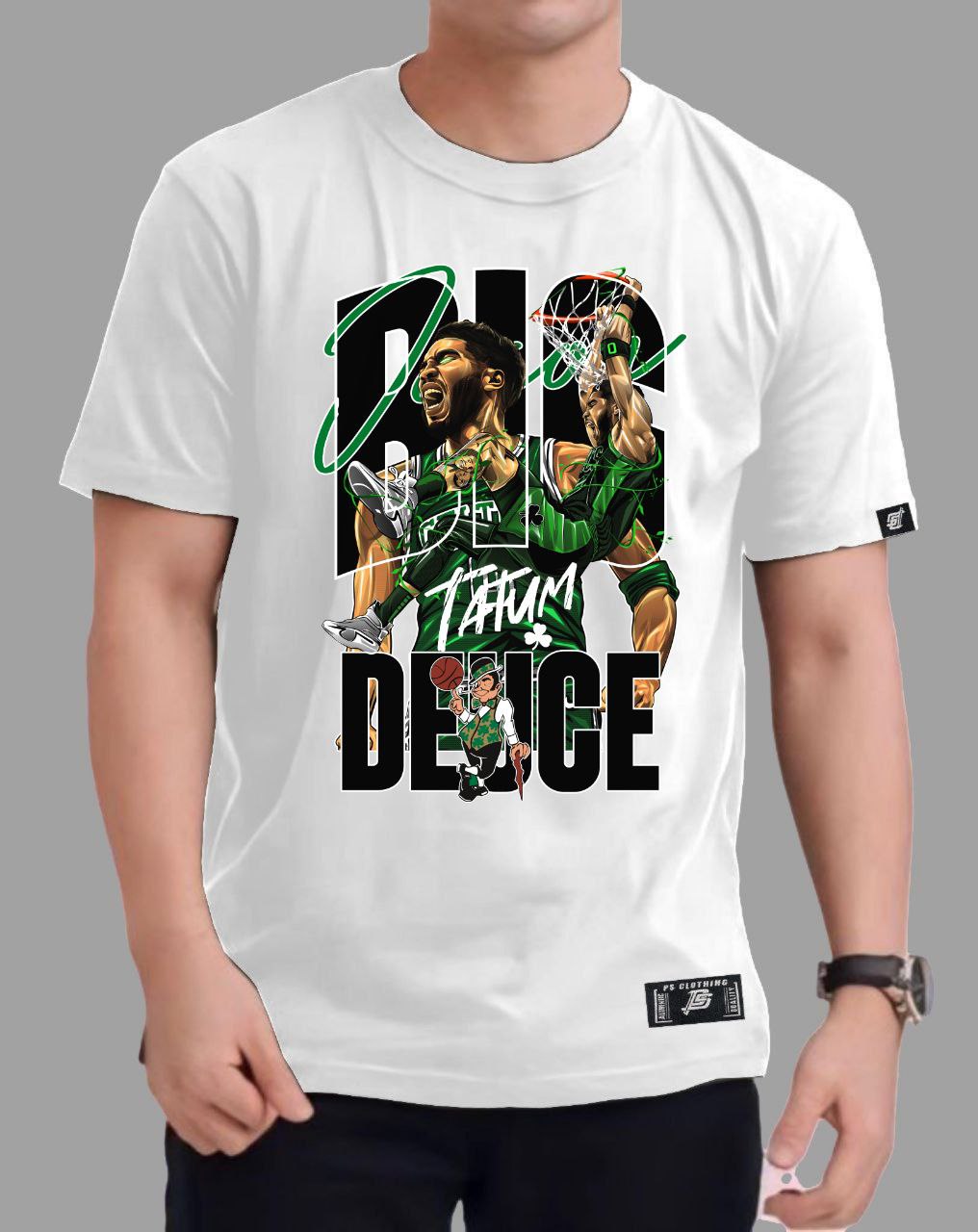 NBA JASON TATUM BIG DEUCE VERSION 2 ROUND NECK REGULAR FIT PREMIUM DESIGN