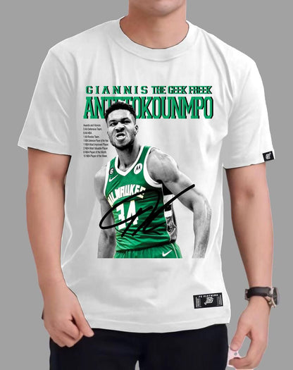 NBA GIANNIS ANTETOKOUNMPO ROUND NECK REGULAR FIT PREMIUM DESIGN