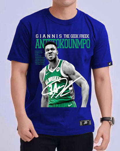 NBA GIANNIS ANTETOKOUNMPO ROUND NECK REGULAR FIT PREMIUM DESIGN