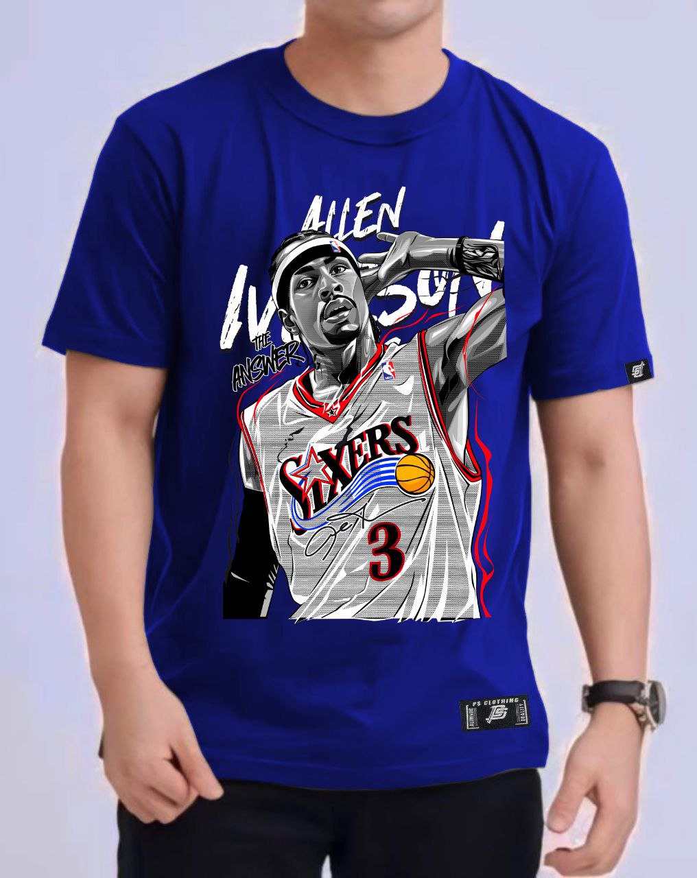 ALLEN IVERSON VERSION 3  REGULAR FIT ROUND NECK PREMIUM DESIGN