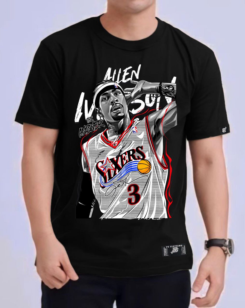 ALLEN IVERSON VERSION 3  REGULAR FIT ROUND NECK PREMIUM DESIGN