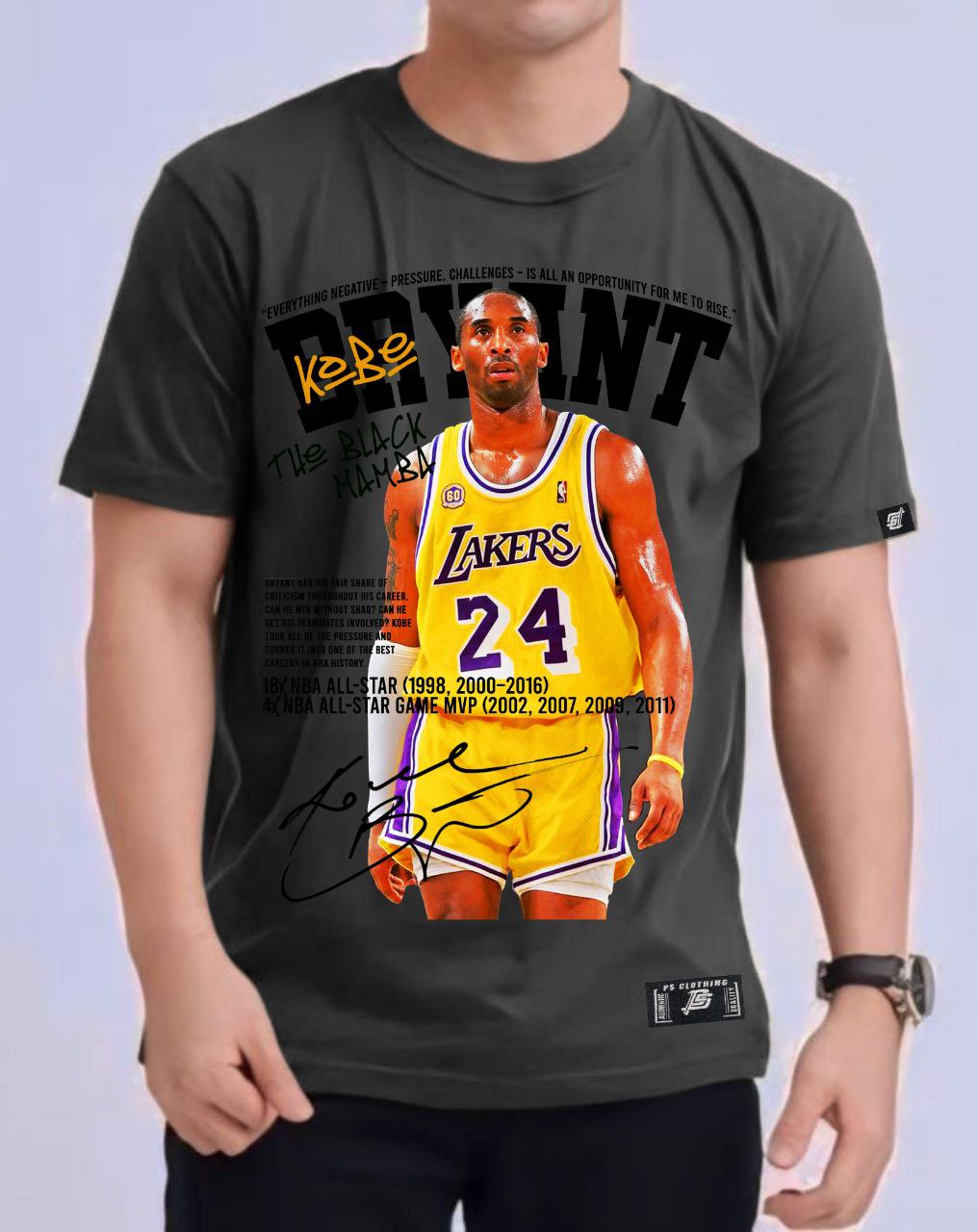 NBA KOBE BRYANT ROUND NECK REGULAR FIT PREMIUM DESIGN