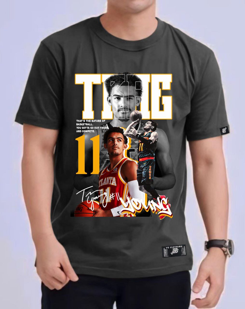 NBA TRAE YOUNG ROUND NECK REGULAR FIT PREMIUM DESIGN