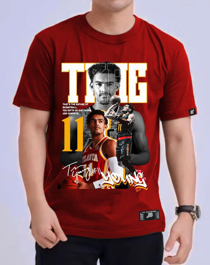 NBA TRAE YOUNG ROUND NECK REGULAR FIT PREMIUM DESIGN