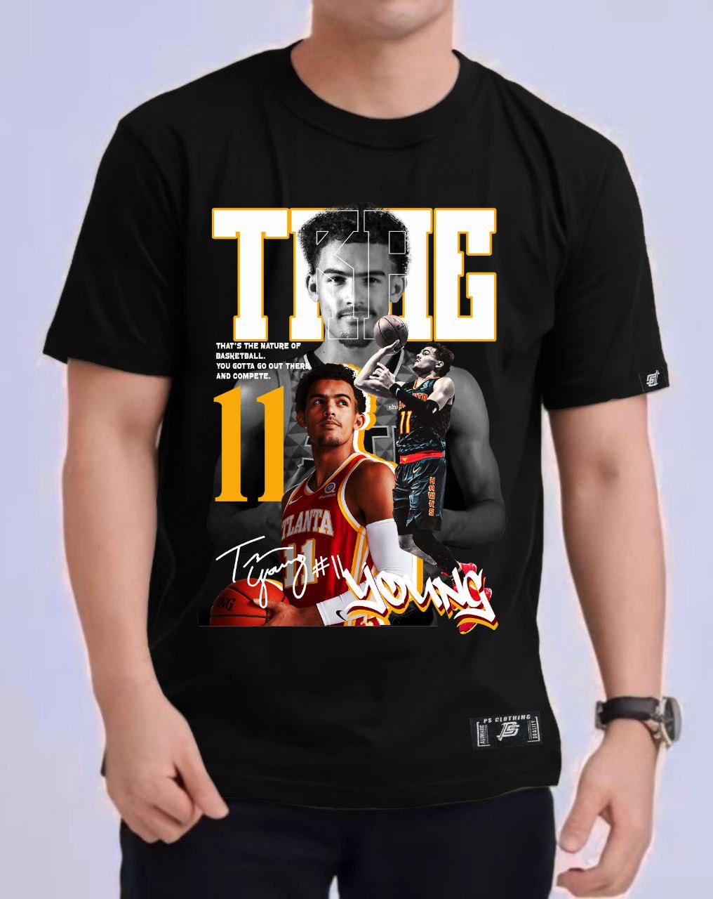 NBA TRAE YOUNG ROUND NECK REGULAR FIT PREMIUM DESIGN