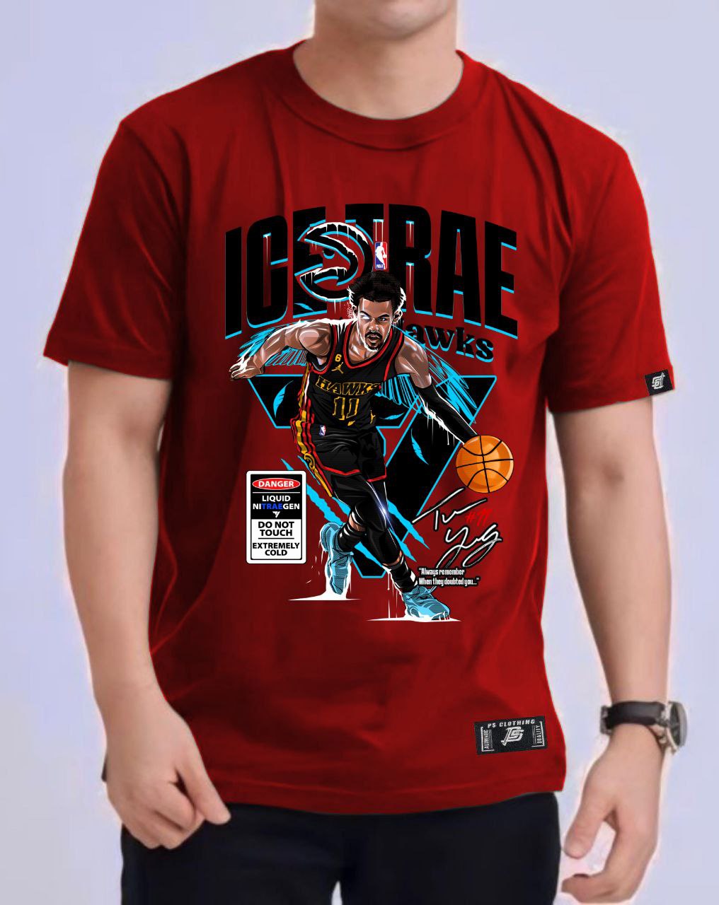 NBA ICE TRAE YOUNG ROUND NECK REGULAR FIT PREMIUM DESIGN