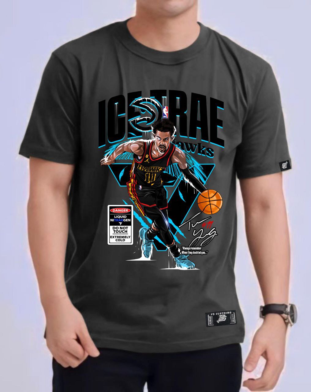 NBA ICE TRAE YOUNG ROUND NECK REGULAR FIT PREMIUM DESIGN