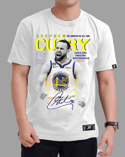 NBA STEPHEN CURRY "SHOUT" ROUND NECK REGULAR FIT PREMIUM DESIGN