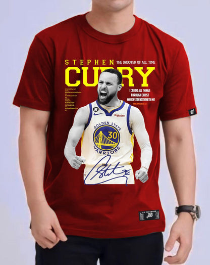 NBA STEPHEN CURRY "SHOUT" ROUND NECK REGULAR FIT PREMIUM DESIGN