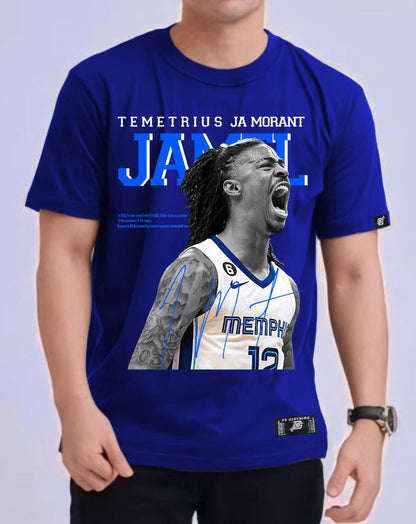 NBA JA MORANT "SHOUT" ROUND NECK REGULAR FIT PREMIUM DESIGN