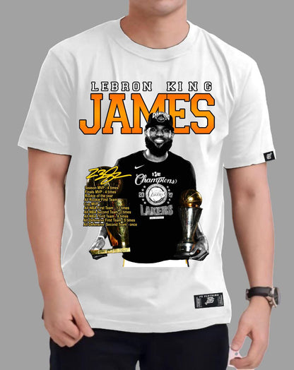 NBA LEBORN JAMES VERSION 2 "KING JAMES" ROUND NECK REGULAR FIT PREMIUM NECK