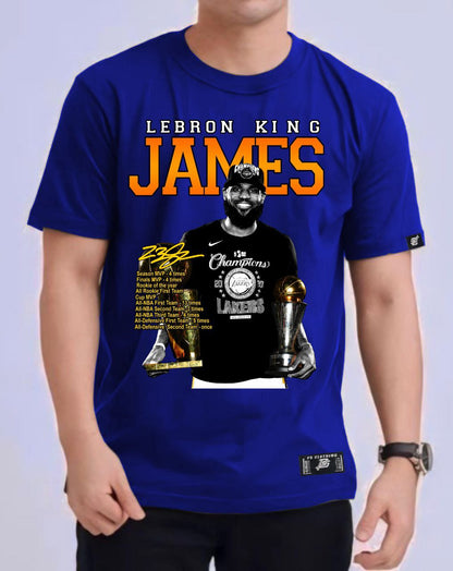 NBA LEBORN JAMES VERSION 2 "KING JAMES" ROUND NECK REGULAR FIT PREMIUM NECK