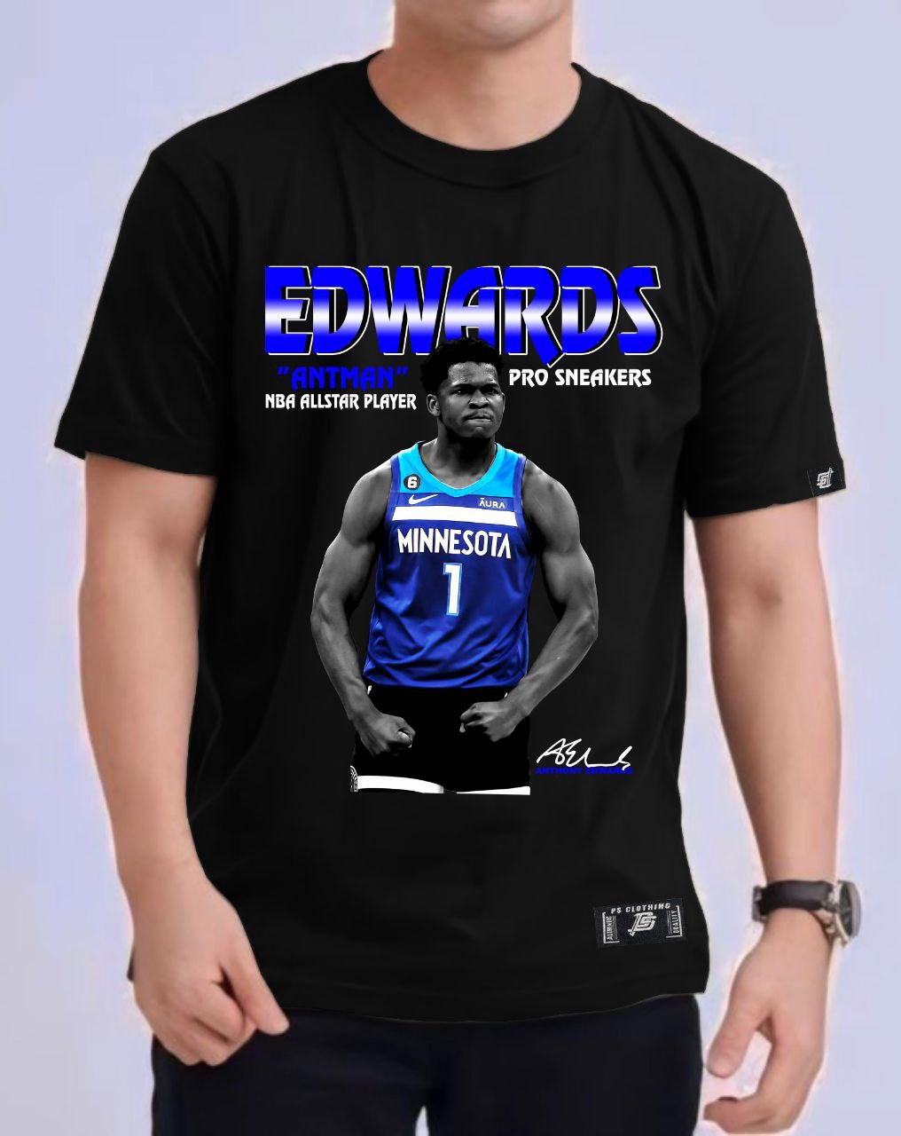 NBA ANTHONY EDWARD ROUND NECK REGULAR FIT PREMIUM DESIGN