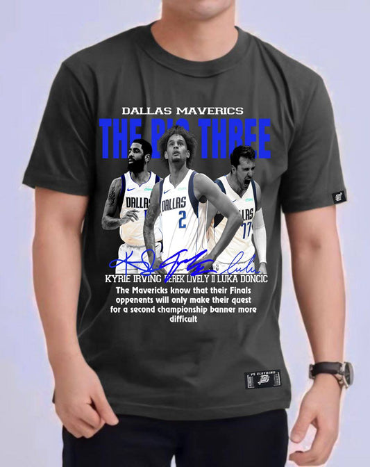 NBA "BIG THREE" OF THE DALLAS MAVERICKS 2024 ROUND NECK REGULAR FIT PREMIUM DESIGN