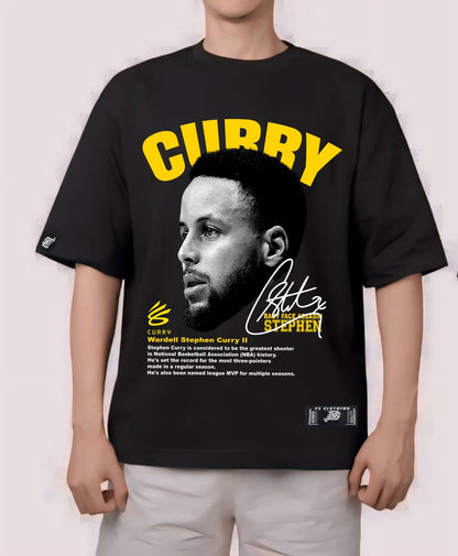 NBA HEADS "STEPHEN CURRY"  OVERSIZE PREMIUM SHIRT