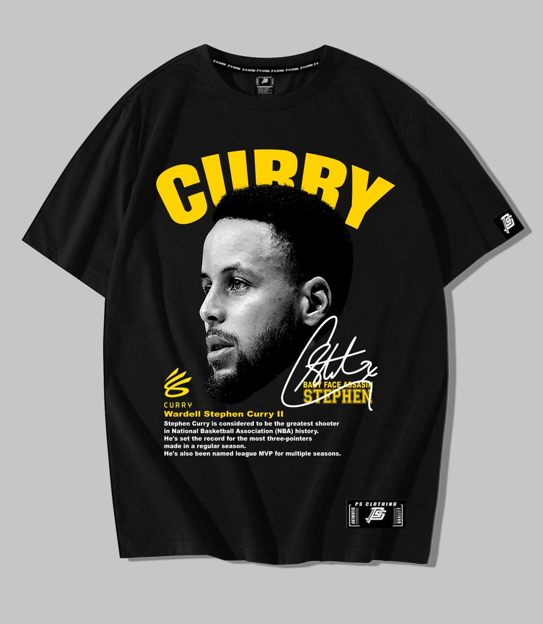 NBA HEADS "STEPHEN CURRY"  OVERSIZE PREMIUM SHIRT