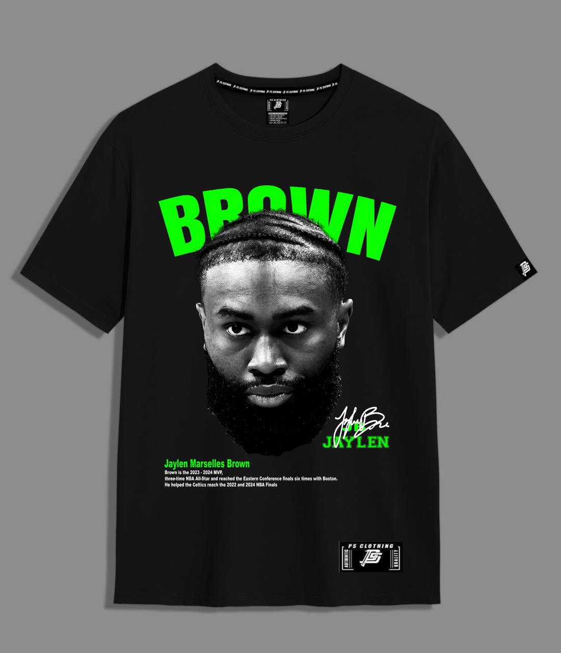 NBA HEADS "JAYLEN BROWN" ROUND NECK REGULAR FIT PREMIUM DESIGN