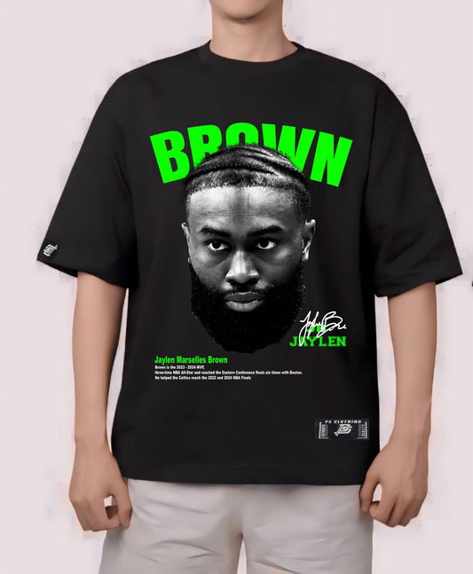 NBA HEADS "JAYLEN BROWN"  OVERSIZE PREMIUM SHIRT