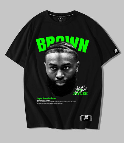 NBA HEADS "JAYLEN BROWN"  OVERSIZE PREMIUM SHIRT