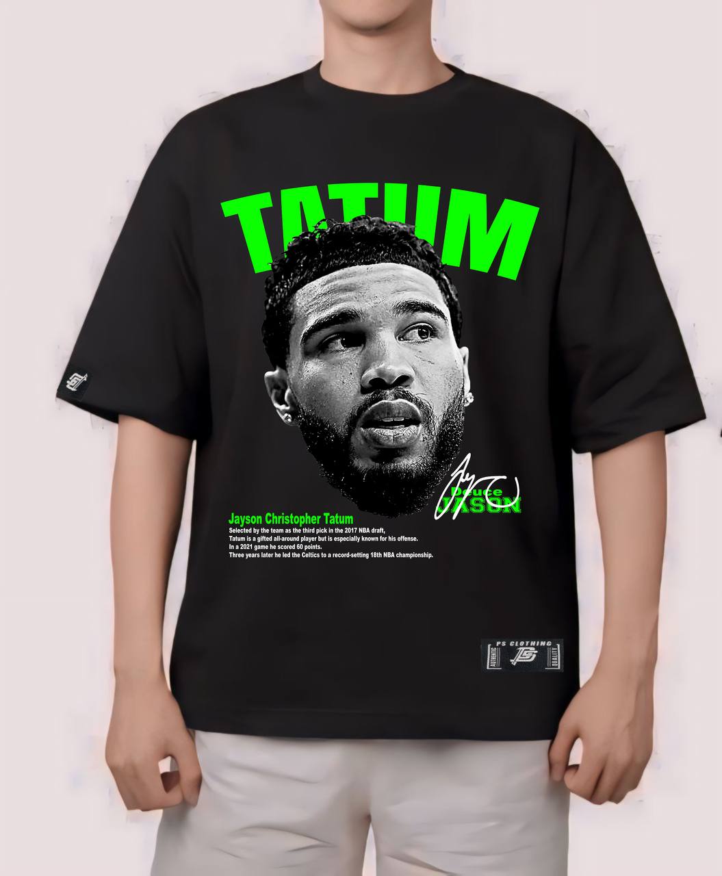 NBA HEADS "JASON TATUM" OVERSIZE PREMIUM SHIRT