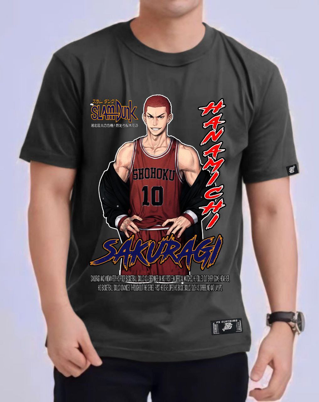 SLAM DUNK "SAKURAGI" ROUND NECK REGULAR FIT ANIME PREMIUM DESIGN