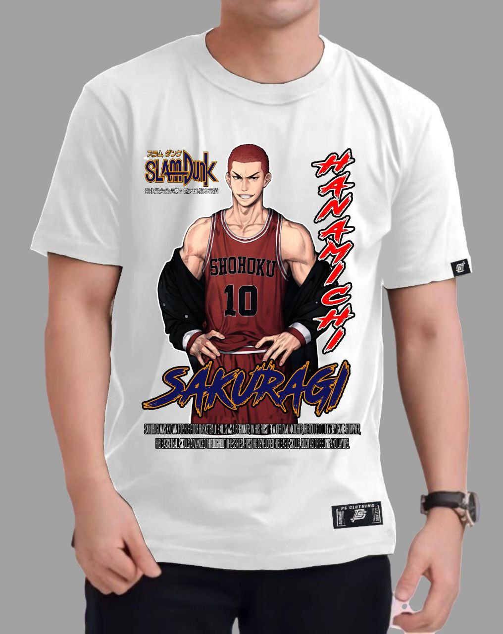 SLAM DUNK "SAKURAGI" ROUND NECK REGULAR FIT ANIME PREMIUM DESIGN