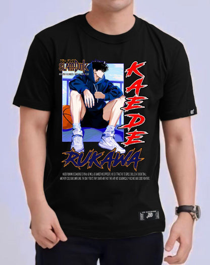 SLAM DUNK " KAEDE RUKAWA" ROUND NECK REGULAR FIT ANIME PREMIUM DESIGN