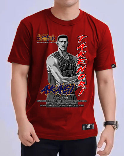 SLAM DUNK "TAKENORI AKAGI" ROUND NECK REGULAR FIT ANIME PREMIUM DESIGN