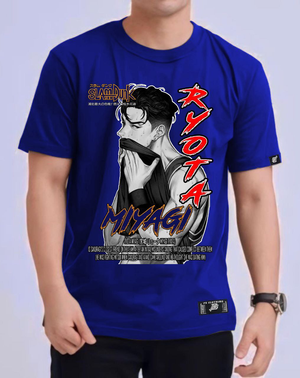 SLAM DUNK "RYOTA MIYAGI" ROUND NECK REGULAR FIT ANIME PREMIUM DESIGN