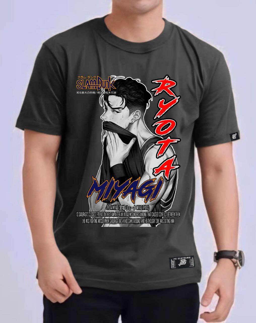 SLAM DUNK "RYOTA MIYAGI" ROUND NECK REGULAR FIT ANIME PREMIUM DESIGN