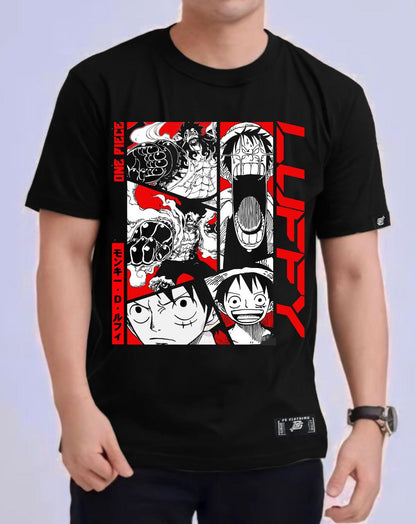 ONE PIECE STRAWHAT "LUFFY" ROUND NECK REGULAR FIT ANIME PREMIUM DESIGN