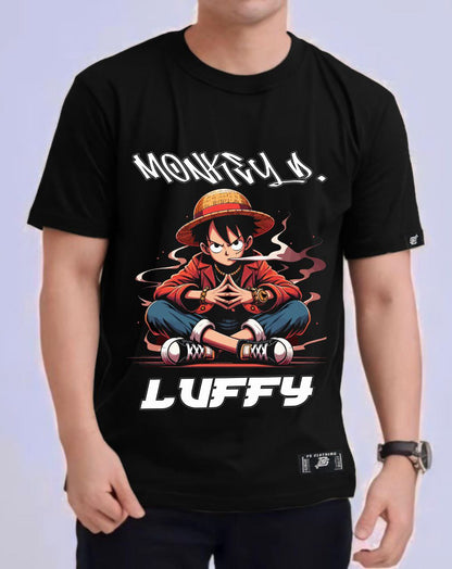 ONE PIECE "MONKEY D. LUFFY" ROUND NECK REGULAR FIT ANIME PREMIUM DESIGN