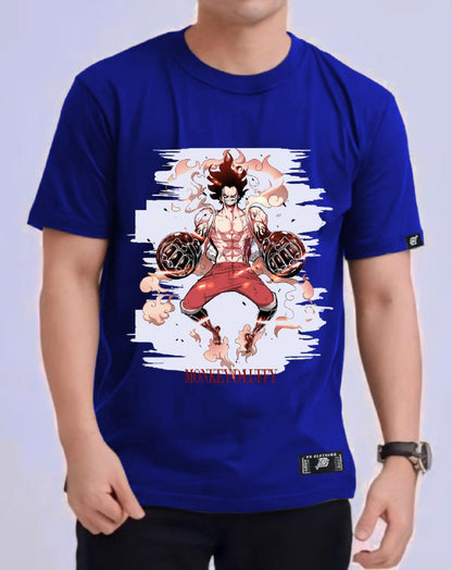 ONE PIECE "MONKEY D. LUFFY" GEAR 4 SNAKE MAN ROUND NECK REGULAR FIT ANIME PREMIUM DESIGN