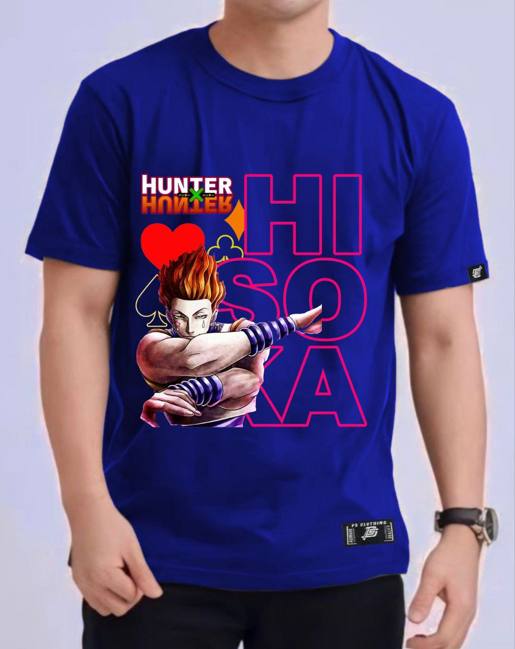 HUNTER X HUNTER "HISOKA" VERSION 2 ROUND NECK REGULAR FIT ANIME PREMIUM DESIGN