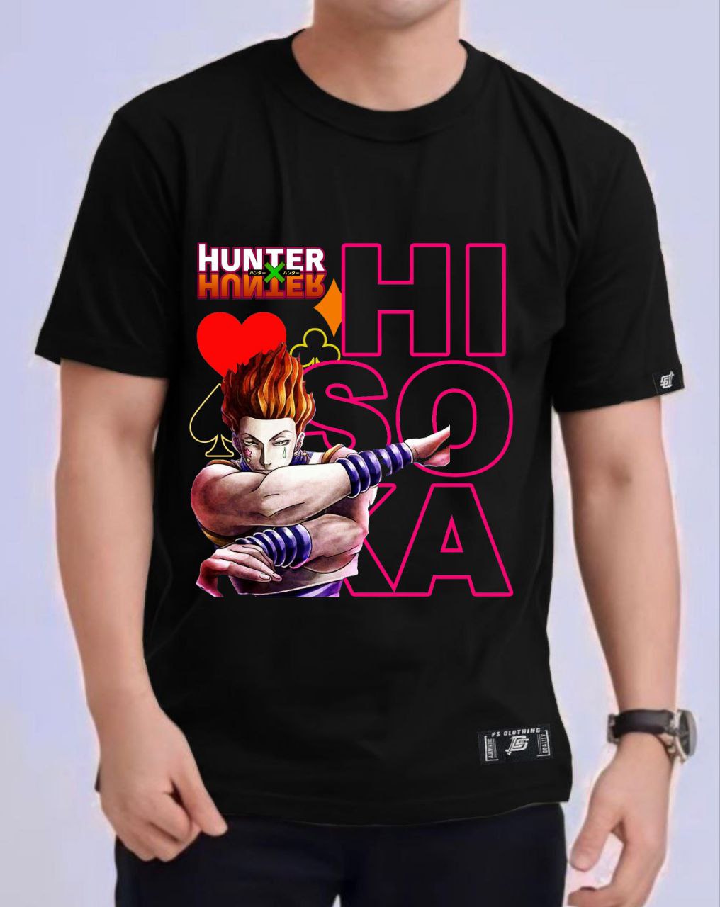 HUNTER X HUNTER "HISOKA" VERSION 2 ROUND NECK REGULAR FIT ANIME PREMIUM DESIGN