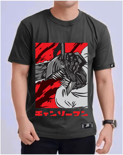 CHAINSAW MAN ROUND NECK REGULAR FIT ANIME PREMIUM DESIGN