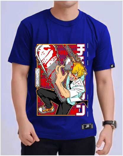 CHAINSAW MAN "DENJI" ROUND NECK REGULAR FIT ANIME PREMIUM DESIGN