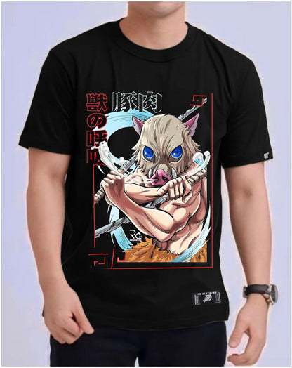 DEMON SLAYER "INOSUKE" ROUND NECK REGULAR FIT ANIME PREMIUM DESIGN