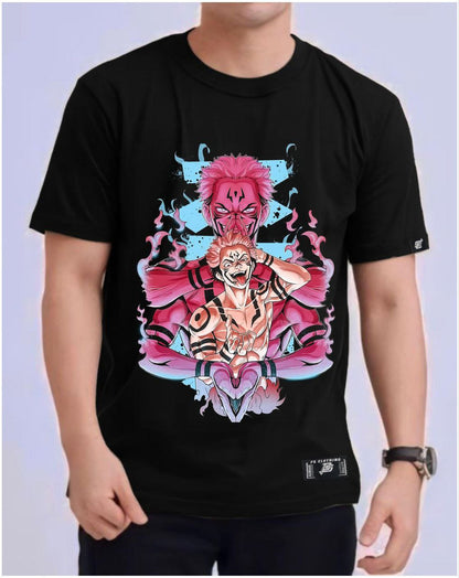 JUJUTSU KAISEN "RYOMEN SUKUNA" VERSION 2 ROUND NECK REGULAR FIT ANIME PREMIUM DESIGN