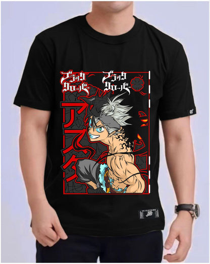 BLACK CLOVER "ASTA" ROUND NECK REGULAR FIT ANIME PREMIUM DESIGN