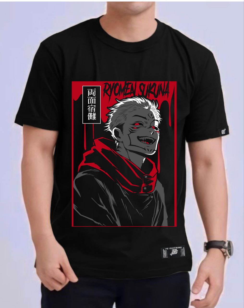 JUJUTSU KAISEN "RYOMEN SUKUNA" ROUND NECK REGULAR FIT ANIME PREMIUM DESIGN