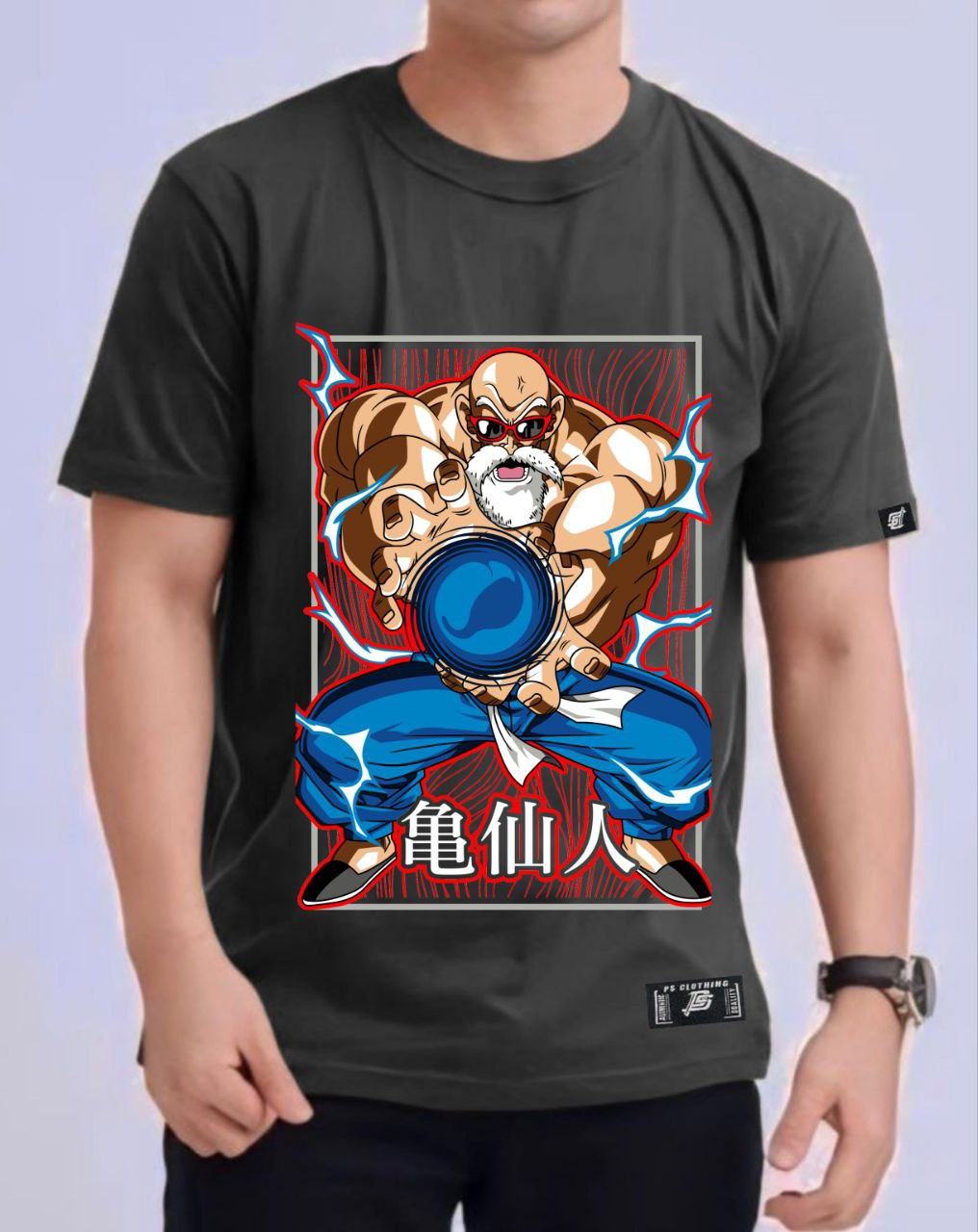 DRAGON BALL Z "MASTER ROSHI" ROUND NECK REGULAR FIT ANIME PREMIUM DESIGN