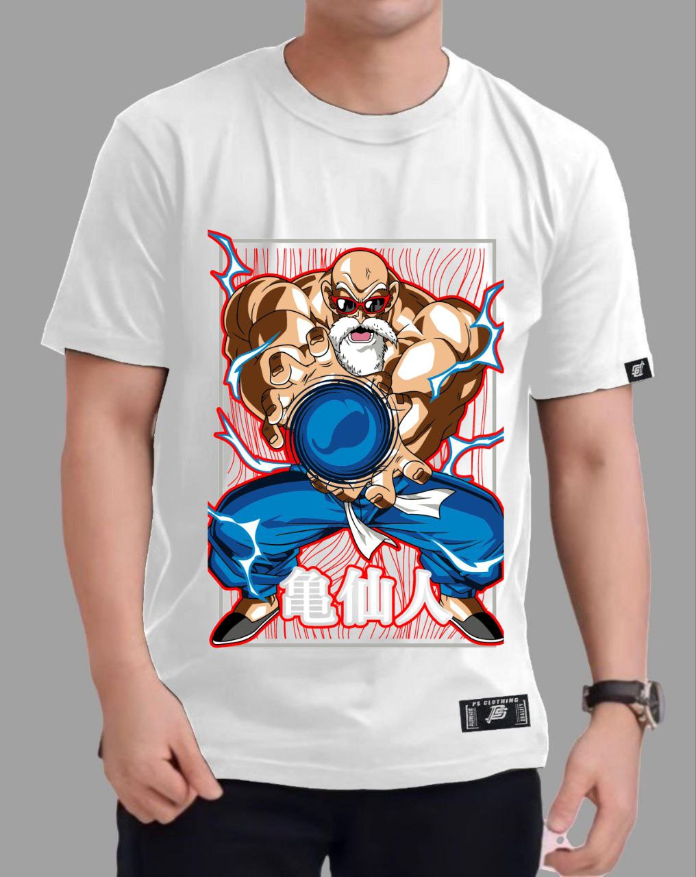 DRAGON BALL Z "MASTER ROSHI" ROUND NECK REGULAR FIT ANIME PREMIUM DESIGN