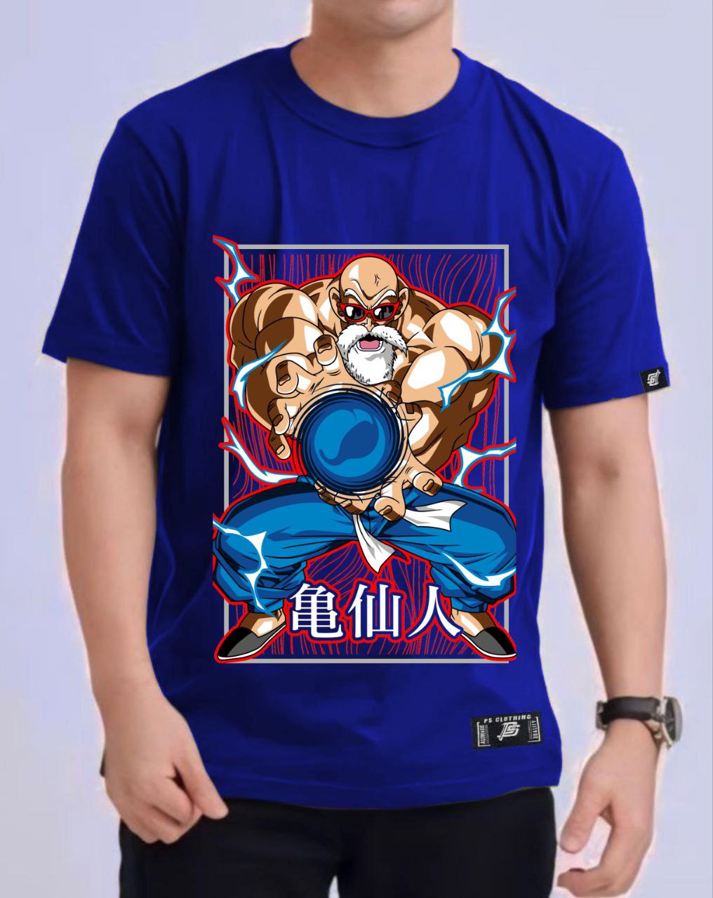 DRAGON BALL Z "MASTER ROSHI" ROUND NECK REGULAR FIT ANIME PREMIUM DESIGN