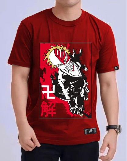 BLEACH ICHIGO "HOLLOW FORM" ROUND NECK REGULAR FIT ANIME PREMIUM DESIGN