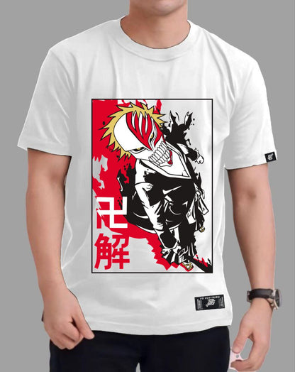 BLEACH ICHIGO "HOLLOW FORM" ROUND NECK REGULAR FIT ANIME PREMIUM DESIGN