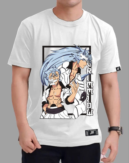 BLEACH ICHIGO "GRIMMJOW JAEGERJAQUEZ" ROUND NECK REGULAR FIT ANIME PREMIUM DESIGN