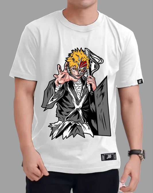 BLEACH "ICHIGO KUROSAKI" VERSION 3 ROUND NECK REGULAR FIT ANIME PREMIUM DESIGN