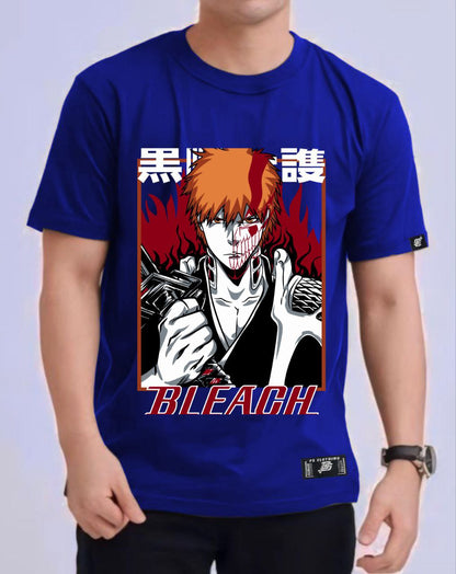 BLEACH "ICHIGO KUROSAKI" ROUND NECK REGULAR FIT ANIME PREMIUM DESIGN